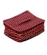 Kuber Industries Heavy Quilted Silk Jewellery Kit, Maroon